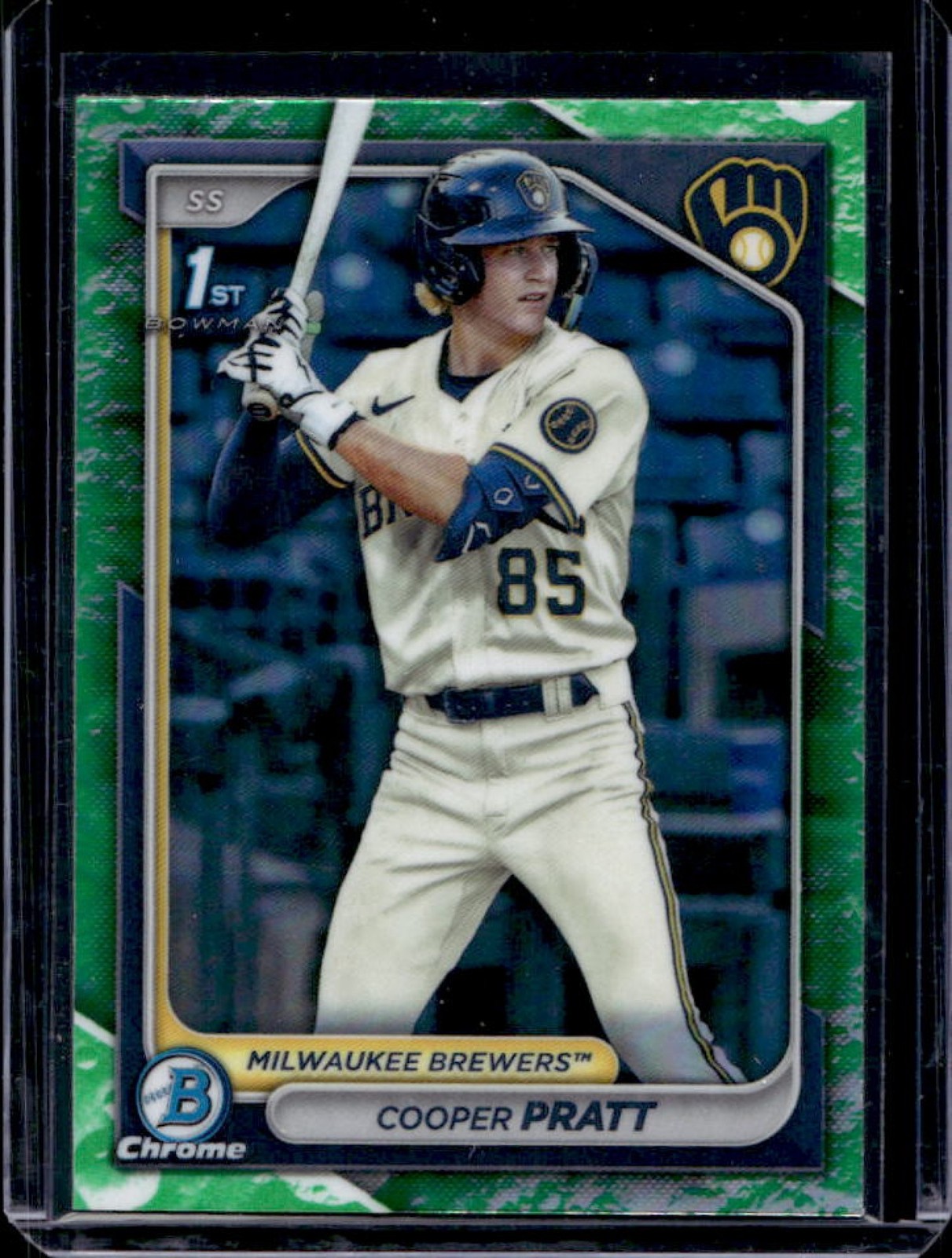 2024 Bowman Cooper Pratt Chrome Lunar Glow Refractor 1st Prospect #BCP-137