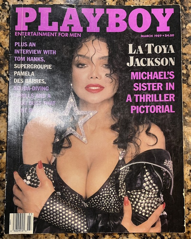 Playboy Magazine March 1989 featuring La Toya Jackson 1