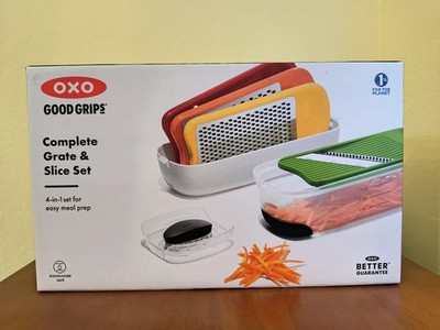 OXO Good Grips 4-in-1 Grater & Slicer Set w/ Julienne, Slicer, Dishwasher Safe