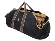 Firewood Carrier Large Canvas Log Tote Bag Heavy Duty Wood Holder for Indoor