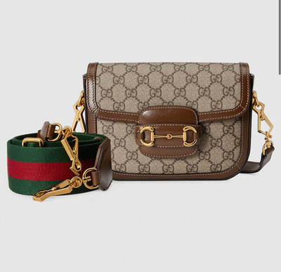 Gucci Horsebit 1955 Small Shoulder Bag - GG Supreme Canvas - DESIGNER BRAND NEW