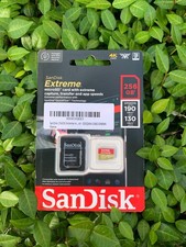 SanDisk Extreme 256GB microSDXC Card UHS-I U3 V30 190MBs SDSQXAV-256G-GN6MN