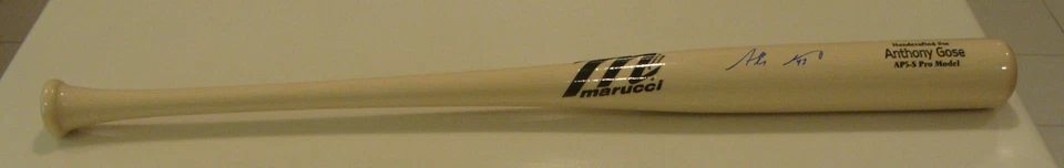 Anthony Gose Rubia Firmado Marucci Jugador Modelo Bate Toronto Azulejos Autógrafo Foto 4 de 4