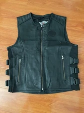 HARLEY DAVIDSON SWAT VEST MOTORCYCLE LEATHER VEST