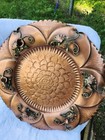 Vtg Gregorian Hammered Copper Charger Floral Art Wall Hanging Decor Plate Ornate