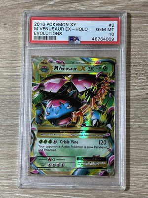 Pokemon 16 Xy Evolutions M Venusaur Ex 2 108 Psa 10 Gem Mint Ebay