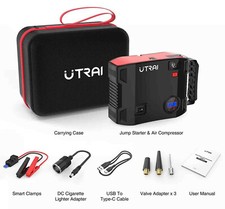 2000A 24000mAh Jump Starter Power Bank Air Compressor Flashlight Utrai Jstar 5