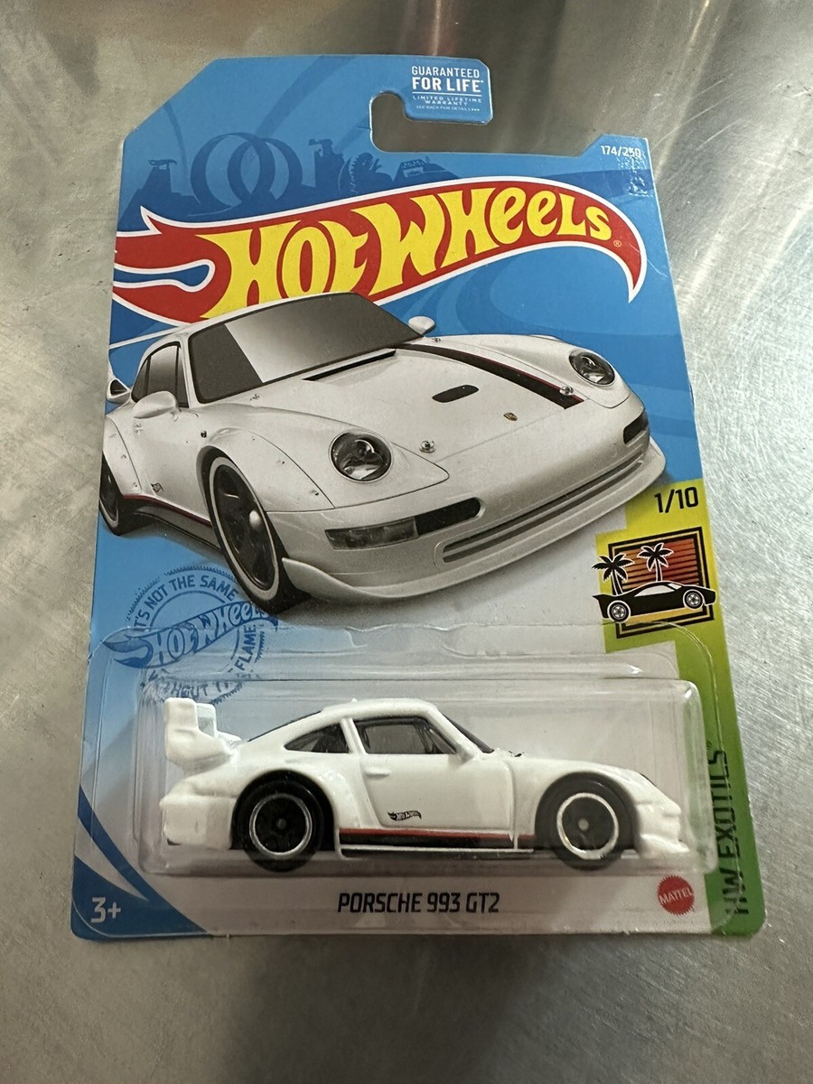 Hot Wheels White Porsche 993 GT2, 174/250 | HW Exotics 1/10