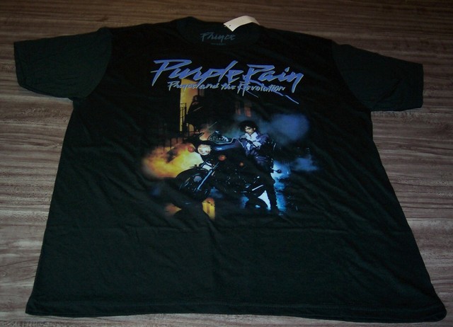 Prince Purple Rain T-shirt Black 