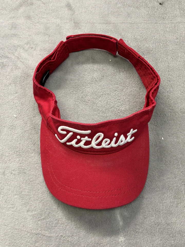 Visera Titleist Foot Joy Pro V1 roja trasera ajustable Foto 2 de 4