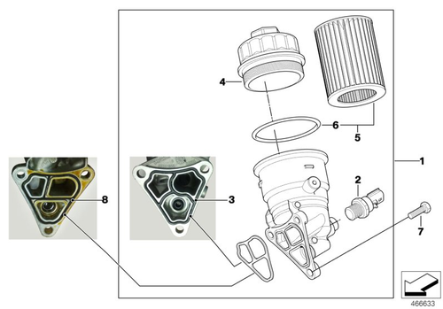 Engine Oil Filter With O-Ring Gasket For 2002-2008 Mini Cooper R50, R52, R53 - Picture 5 of 5