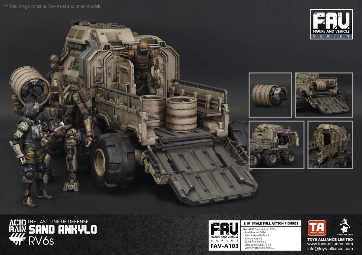 HiPlay TOY ALLIANCE Acid Rain World 1/18 FAV-A103 Sand Ankylo RV6s
