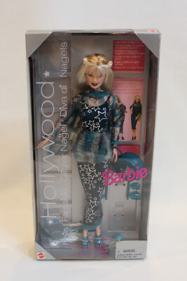 Vintage Euro (1999) NIB Hollywood Nails Barbie / Diva di Nagels / Mattel #17857