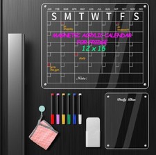 Clear Magnetic Whiteboard Calendar