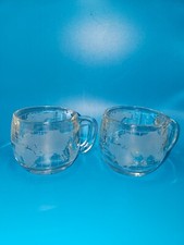 Set of 2 Vintage Nestle World Map Globe Coffee Mugs