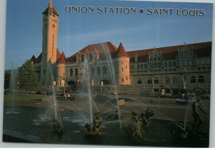 Vintage Postcard Union Station Saint Louis Missouri Miles Fountains eBay