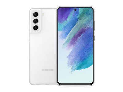 Samsung Galaxy S21 FE 5G SM-G990U Unlocked 128GB White A Light Burn