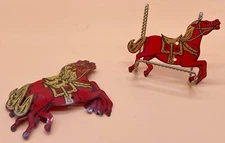 (8) 1949-50 A.C GILBERT ERECTOR SET PLASTIC HORSES WITH TWO (2) HOLES