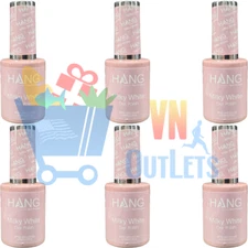 6 Bottles Hang Nail Product Soak off Gel Milky White 15 ml /0.5 oz
