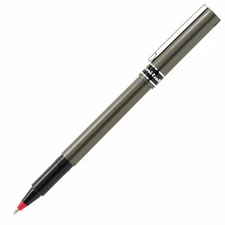 60026 Uni-ball Deluxe Rollerball Stick Pen, Red Ink, Micro Tip, Pack of 2 Pens