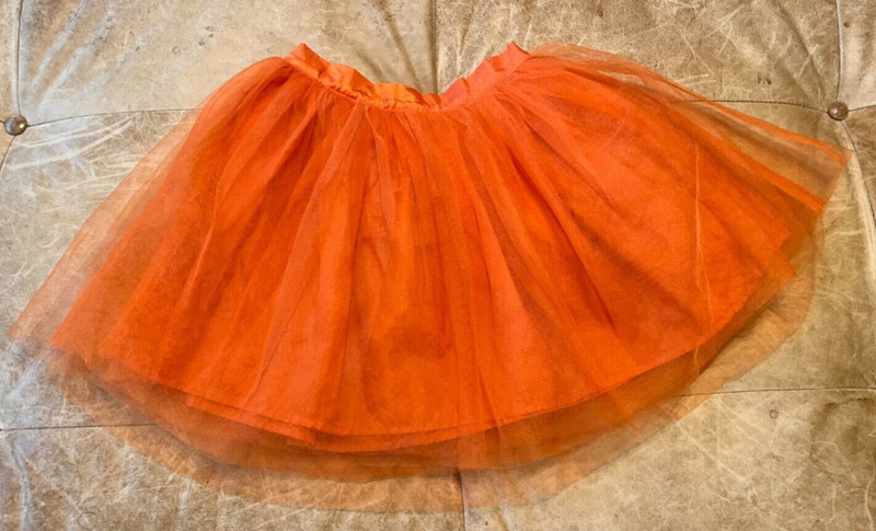 Janie and Jack girls orange tutu skirt 5