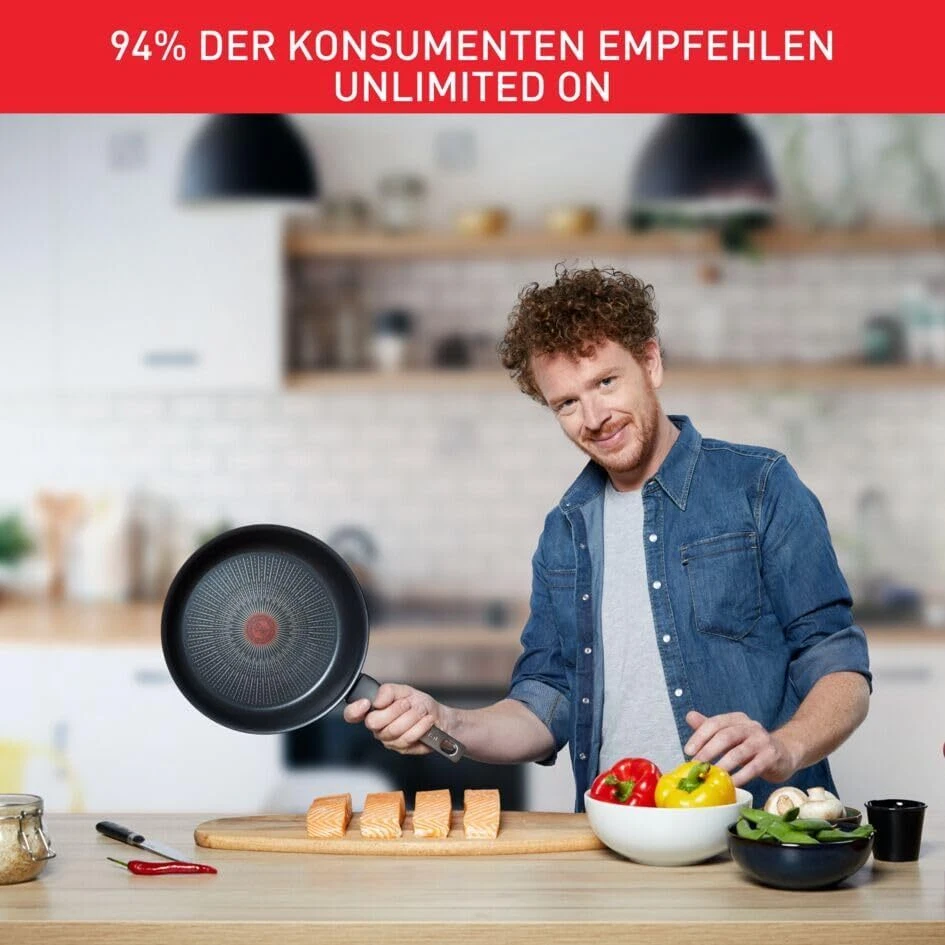 Tefal Unlimited On Bratpfanne | 32 cm | mit kratzfester Titanium - Bild 3 von 4