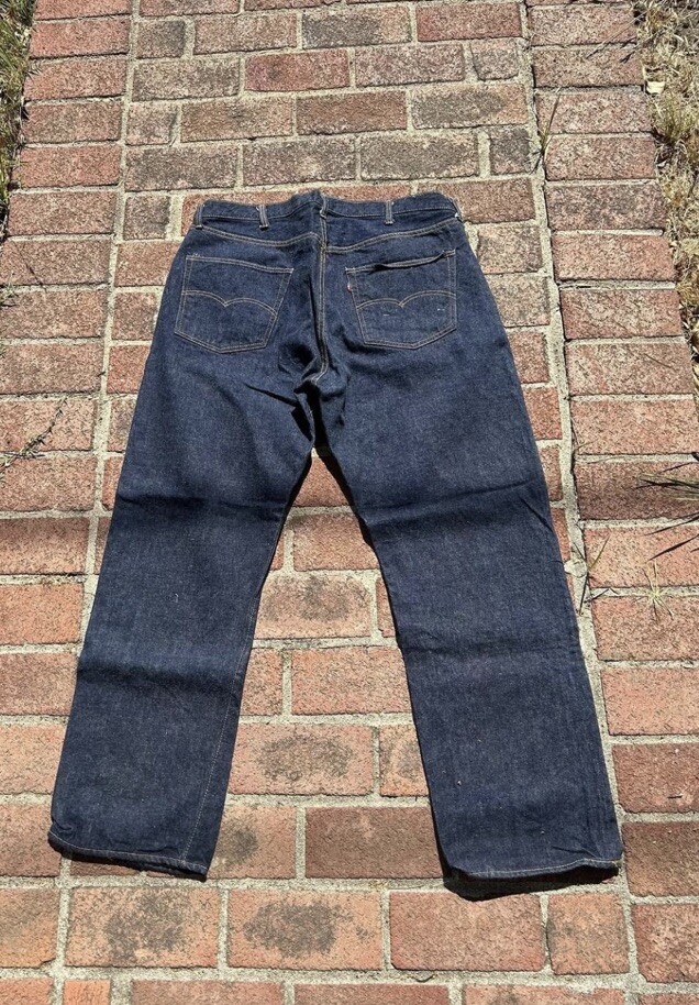 Vtg Rare Dark Dead Stock Levis Big E Single Stitch Redline 501 