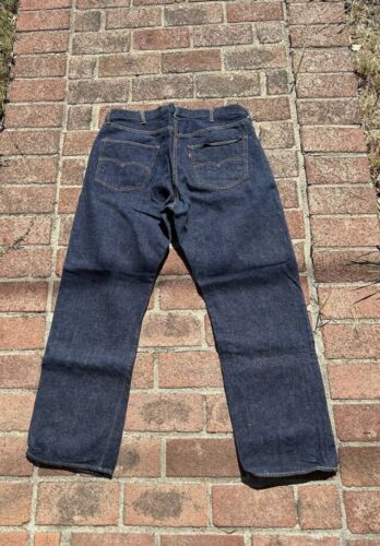 Vtg Rare Dark Dead Stock Levis Big E Single Stitch Redline 501s Jeans Usa 39 # 6