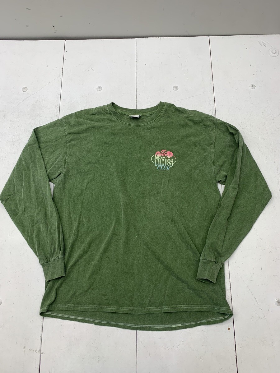 Urban Outfitters Mens Green Long Sleeve Shirts Size Small