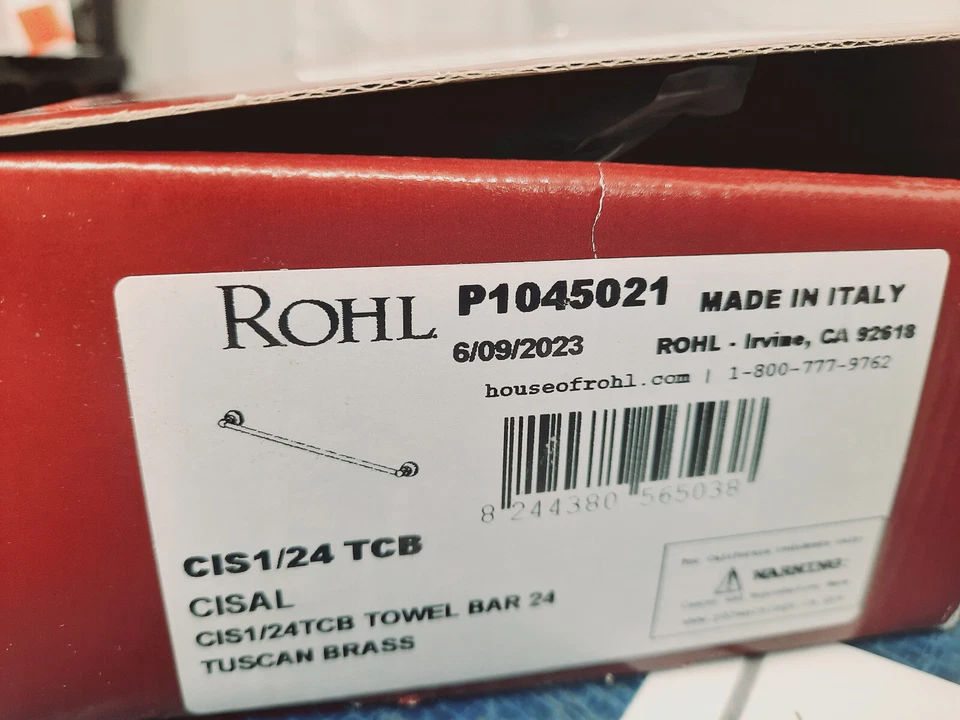 Toallero Rohl CIS1/24TCB Arcana Toscano Latón 24" - LEER Foto 2 de 4