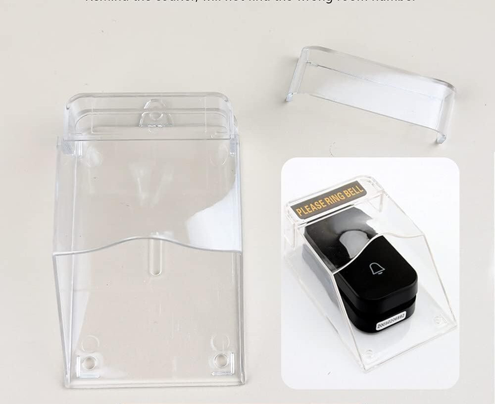Waterproof Doorbell Cover, Transparent Rainproof Doorbell Protector Cover