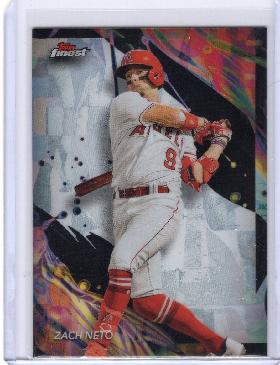 2024 Topps Finest Uncommon Refractor Zach Neto Los Angeles Angels #137