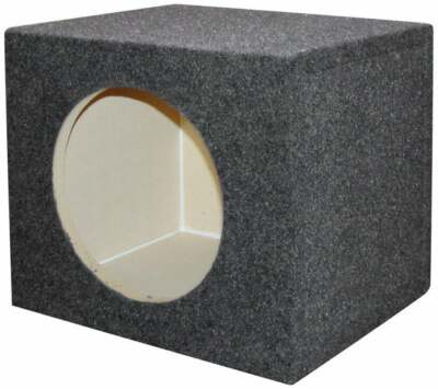 Q Power QSMPSQ12E Single 12'' Sealed Car Subwoofer Box