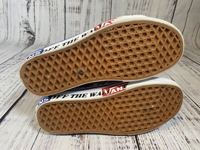 Vans Off The Wall Sk8-Hi Black/White “Lady Van” Signature Size 6