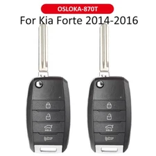 2x For Kia Forte 2014 2015 2016 Flip Remote Key Fob FCC- OSLOKA-870T 95430-A7400