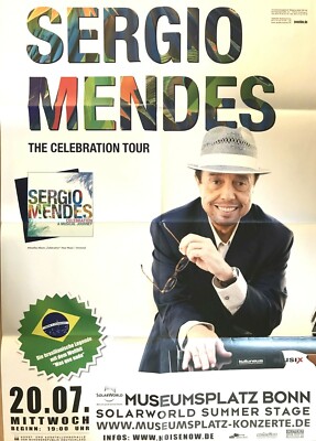 SERGIO MENDES  2011  BONN - orig. Concert Poster - Konzert Plakat - DIN A1 - F/U