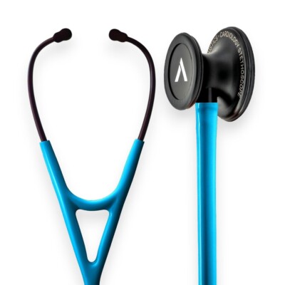 NEW Apex Cardiology Stethoscope - Sky Blue Steel Dual-headed Lifetime Warranty