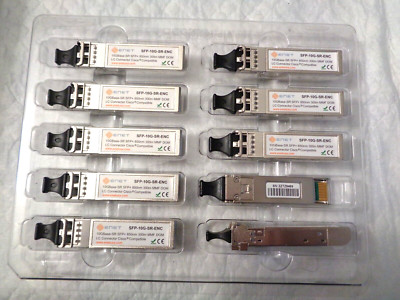 1 New From The Package enet SFP-10G-SR-ENC Transceiver Module 816678010100