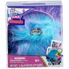 Shopkins Real Littles Mini Handbag With 6 Surprises Blue Fur Brand New