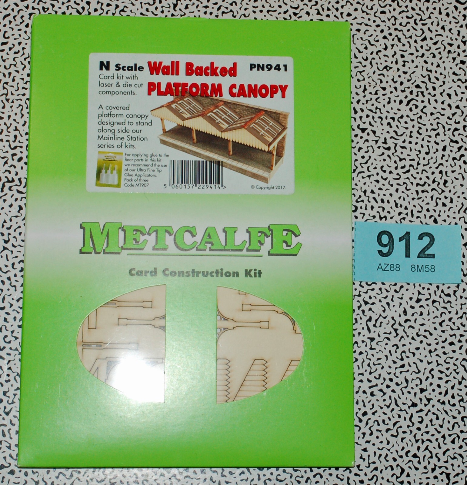 Metcalfe kit PN941 N gauge Wall Backed Platform Canopy (912)