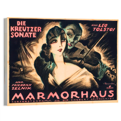 1922 the KReutzer Sonata Josef Fenneker German Movie Poster or Canvas Home Decor