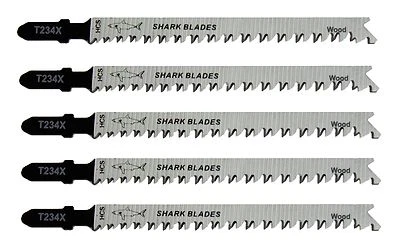 Shark Jigsaw Blades T234X Clean Cuts in woods Progressor Blades Fits Most Makes