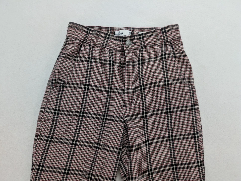 Женские брюки Hollister размер XS клетчатые ультравысокая посадка узкие лодыжки - Изображение 3 из 4