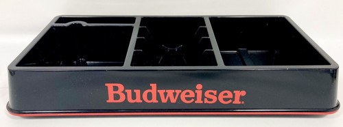 Vtg 1991 Bud Beer BAR Top Condiment Caddy Napkin Coaster Garnish Holder Tray USA