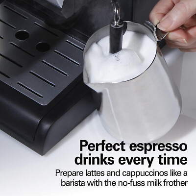 15 Bar Espresso Machine Cappuccino Mocha & Latte Maker W/ FROTHE Hamilton Beach