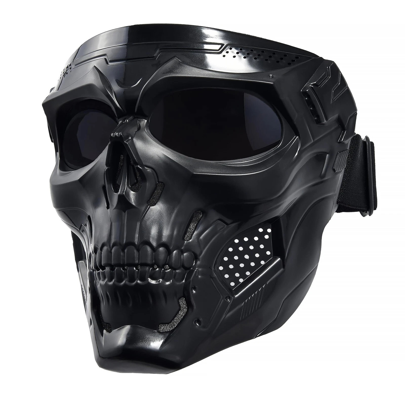 Motorcycle Mask Full Face,Masks Skull Skeleton with Goggles Impact Resistant ...