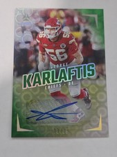 2024 Panini Luminance George Karlaftis Auto Green #03/25 Kansas City Chiefs
