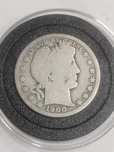 NO RESERVE 1900-O New Orleans Minted Silver Barber Half Dollar 50C Semi-Key Date