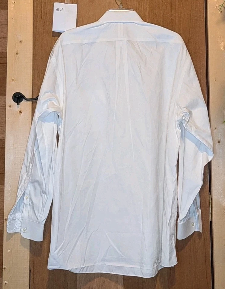 JOS. A. BANK Hombre Colección Viajeros Lote De 4 Blanco Preppy Talla 16 1/2-34 Foto 4 de 4