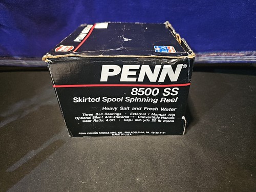 Vintage Penn 8500SS, Skirted Spol Spinning Reel Heavy Salt & Fresh Very Clean - Picture 14 of 19